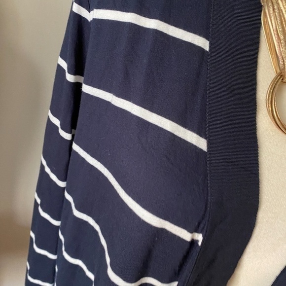 Ann Taylor Lightweight Navy Open Front Cardigan M - Picture 3 of 6